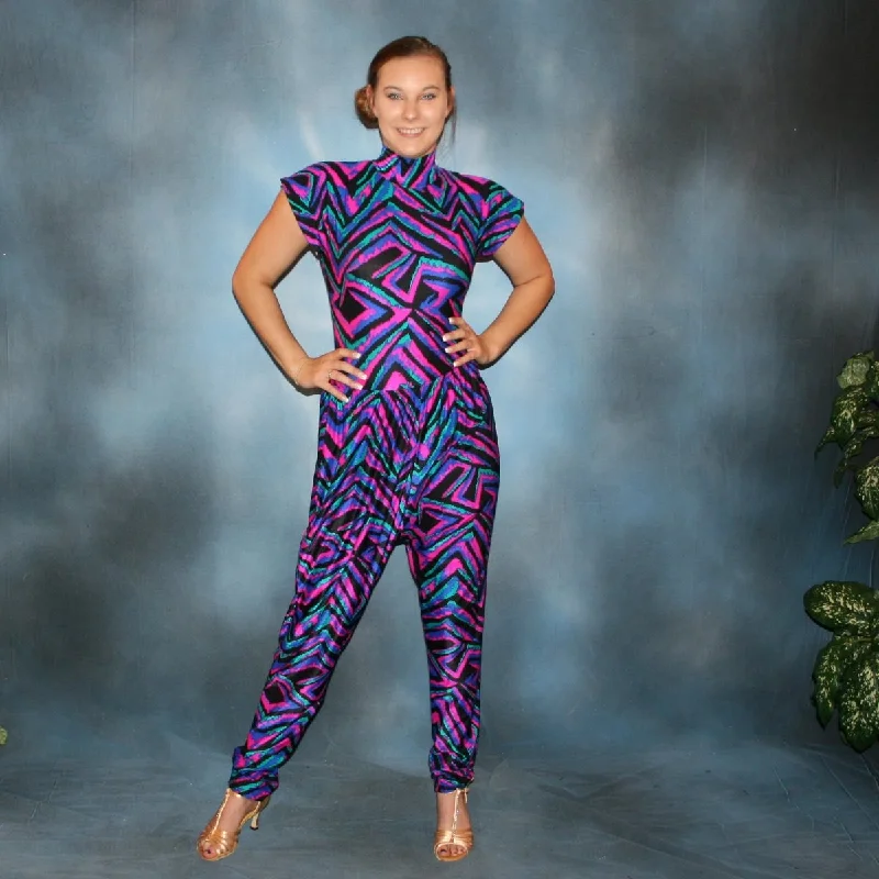 Ballroom Bodysuit & Pants Set-Abstract