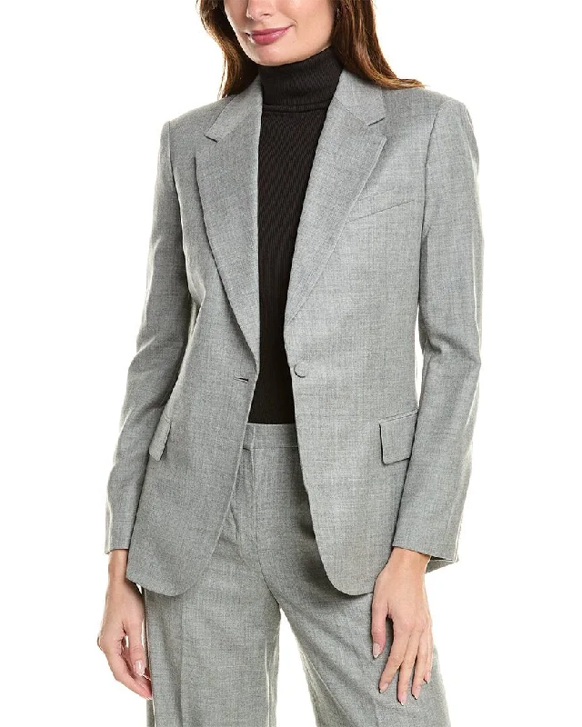 Theory Fitted Wool Blazer Lightweight Blazer Jacket