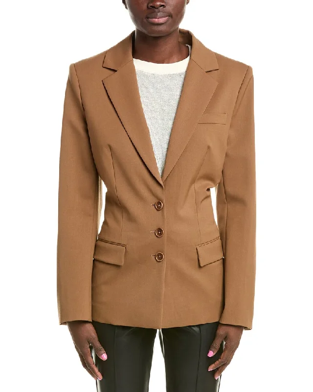 Alberta Ferretti Wool-Blend Blazer Tailored Blazer for Women