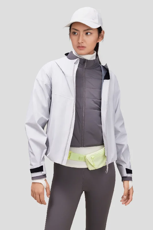 Women's Short 3-in-1 Windbreaker Jacket Women's winter jackets