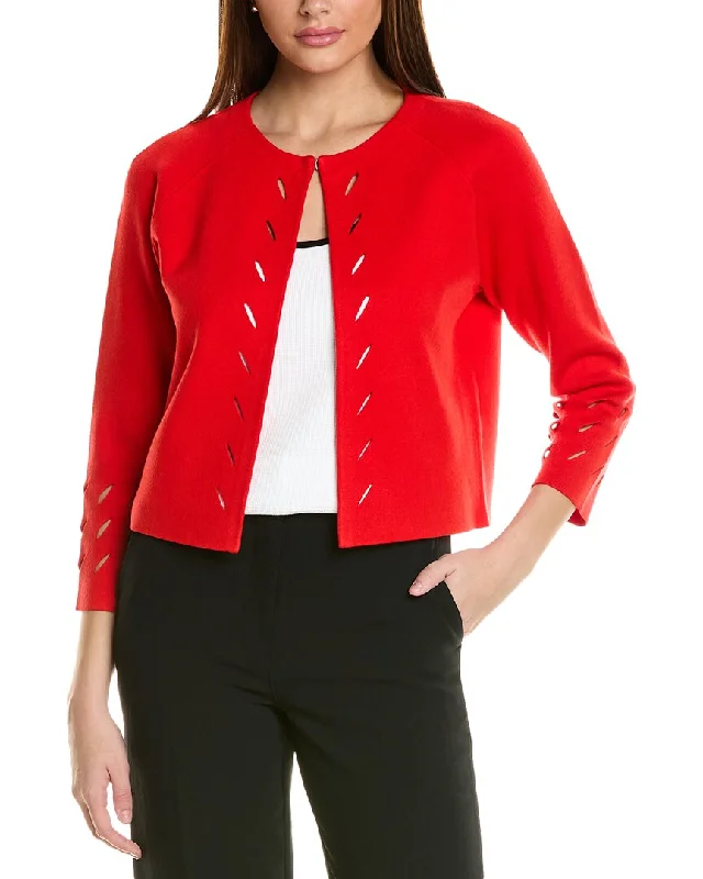 St. John Double Knit Jacket Classic Blazer Style