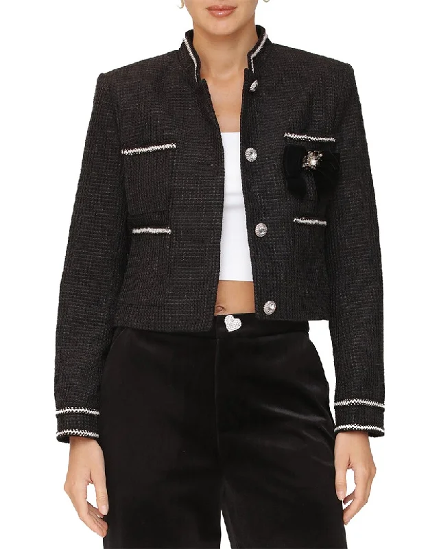 Avec Les Filles Jacket Button Detail Blazer