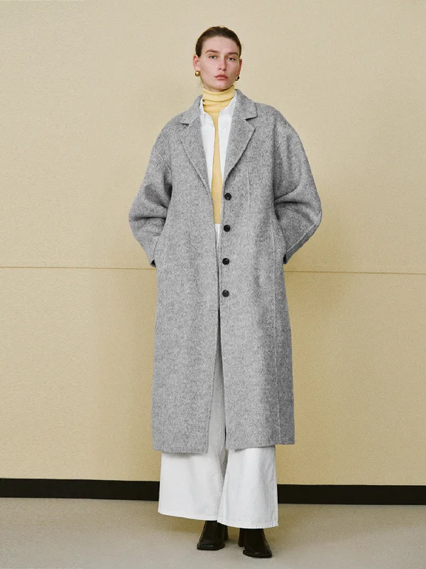 Notch Lapel Longline Coat