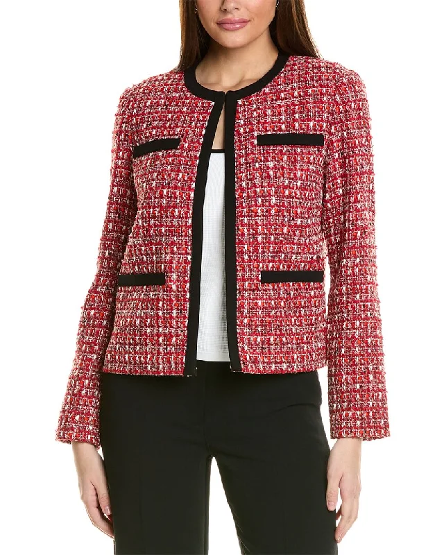 St. John Tweed Jacket Long Sleeve Blazer