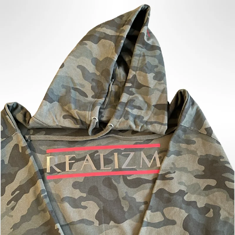 OG REALIZM Design Green Camo Hoodie Comfortable Women’s Hoodies