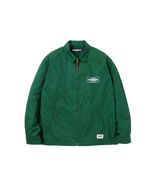 Zip Work Jacket - Green Women's fleece jackets