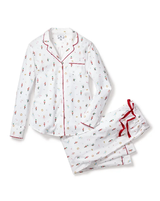 Women's Twill Pajama Set | A Night at the Nutcracker Knitted pajama sets