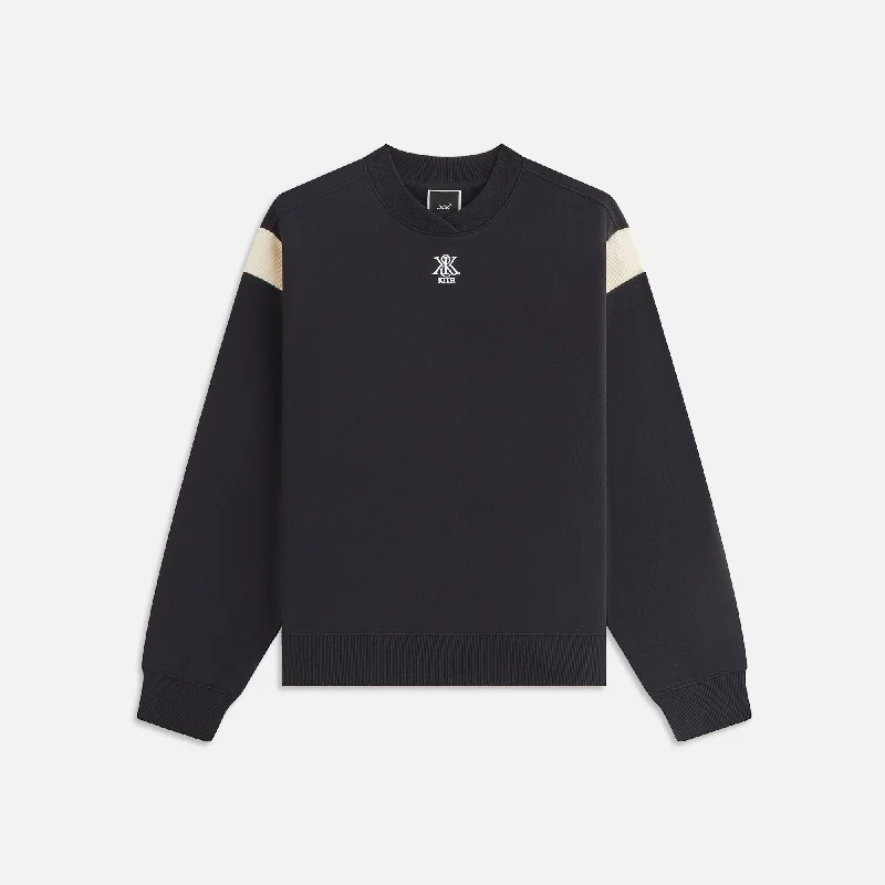 Kith Women Asher II Crest Crewneck - Black Winter sweaters