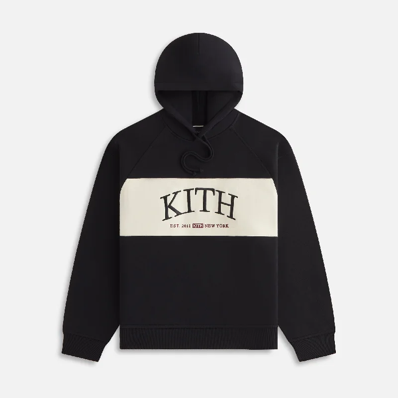 Kith Women Maverick Panelled Hoodie - Black Best everyday sweaters