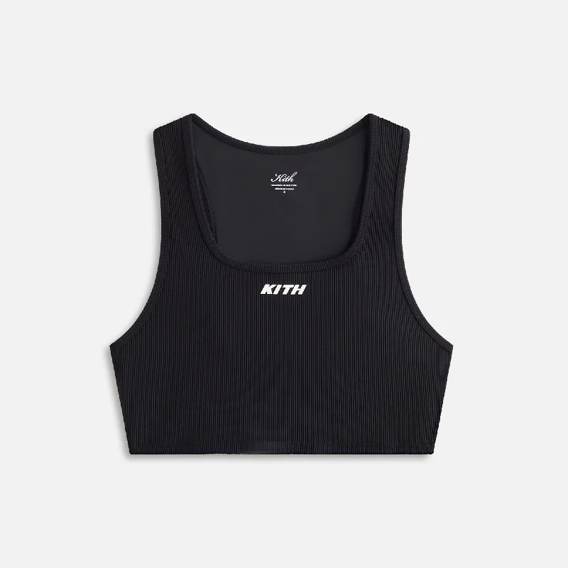 Kith Women Active Peyton Tank - Black Stretchable sweaters