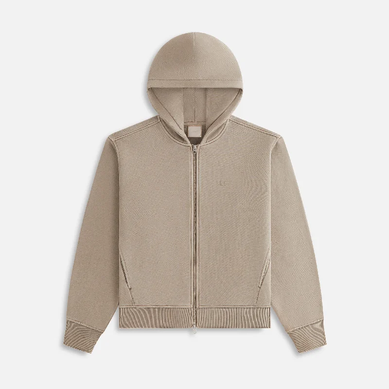 Kith Women Tanner Full Zip Hoodie - Wren Men's wool sweaters discount