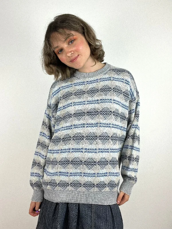 Vintage Patterned Knit Spring sweaters