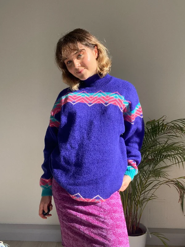 Vintage Purple Knit (L) Minimalist sweaters