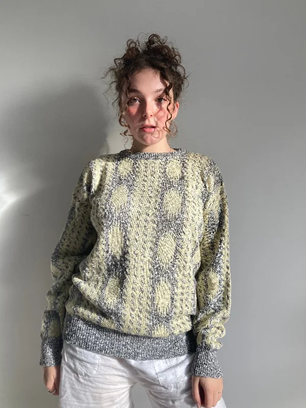 Vintage Yellow Knit (L) Mohair sweaters