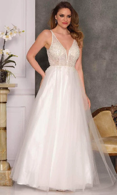 Dave & Johnny Bridal A10347 - Keyhole Back Bridal Gown Ball Gown Wedding