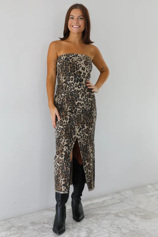 Just A Little Midi Dress: Leopard New Year's Eve midi dresses