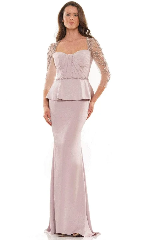 Marsoni by Colors MV1192 - Beaded Sheer Sleeve Formal Gown Lace party dresses