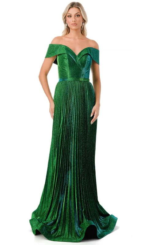 Trevi Collection L2727 - Pleated Off Shoulder Evening Gown Spring party dresses