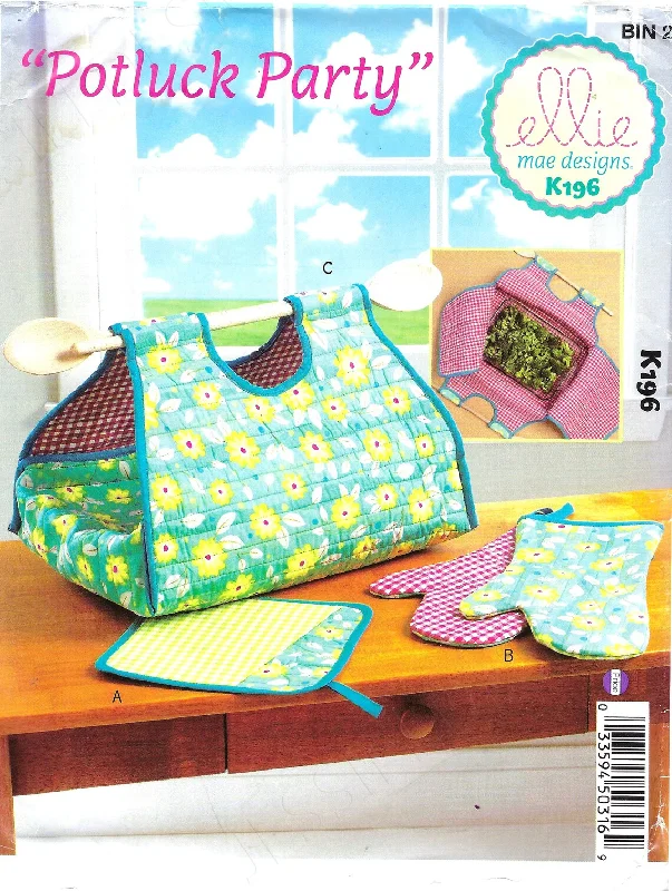 CLEARANCE • KWIK SEW SEWING PATTERN K196 POTHOLDER MITT AND CASSEROLE CARRIER Zara floral dresses