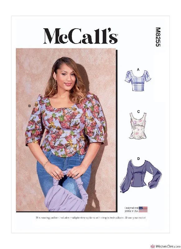 McCall's Pattern M8255 Misses' & Women's Tops Halter floral dresses