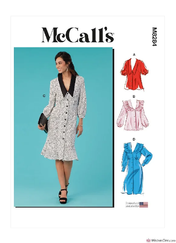 McCall's Pattern M8284 Misses' Tops & Dresses Maternity floral dresses