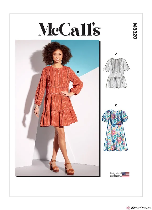 McCall's Pattern M8320 Misses' Tunic & Dresses Must-have floral dresses for this season