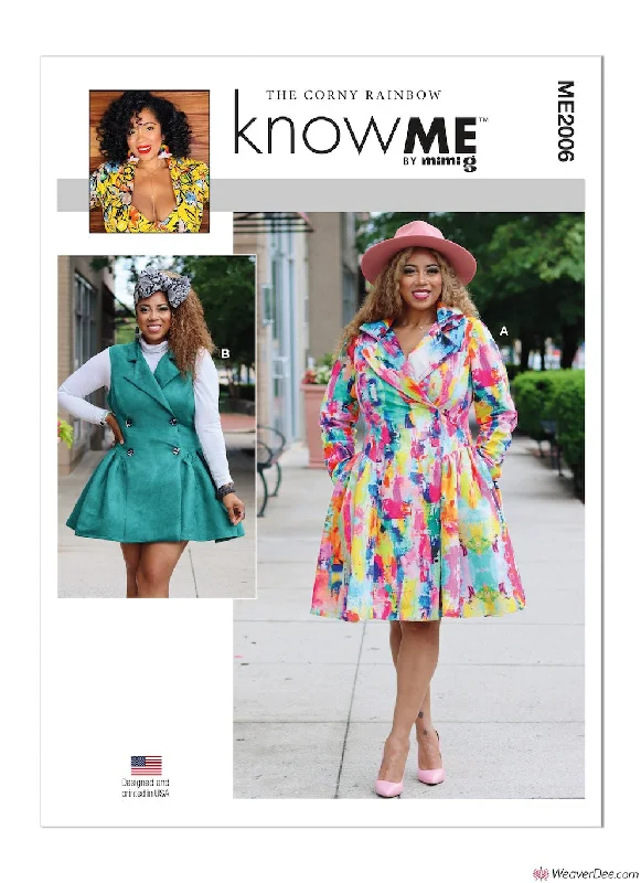 KnowMe Sewing Pattern ME2006 Misses' Dresses - by The Corny Rainbow Versatile floral dresses for all occasions