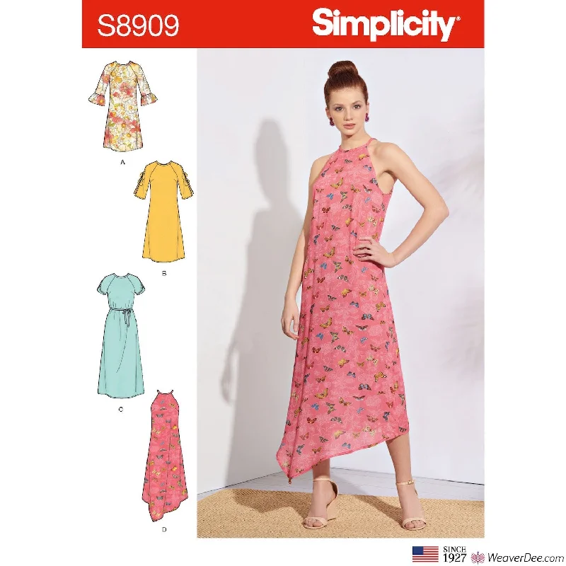 Simplicity Pattern S8909 Misses' Dresses Chic floral dresses