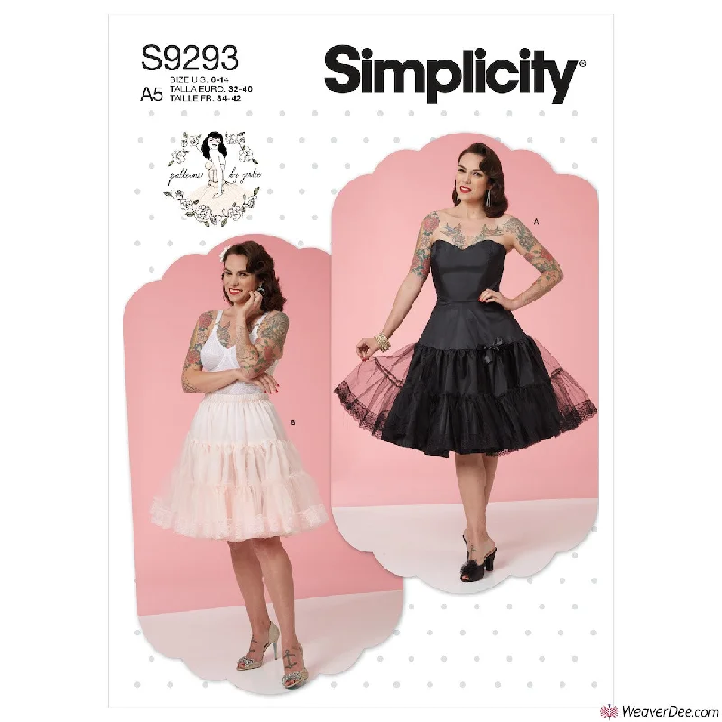 Simplicity Pattern S9293 Misses' Full Slip & Petticoat Cute floral print summer dresses