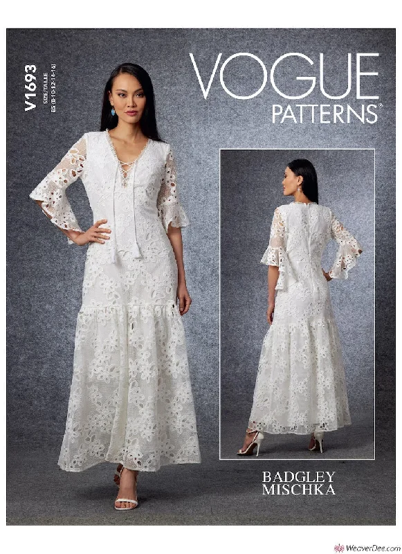 Vogue Pattern V1693 Misses' Special Occasion Dress Long floral dresses