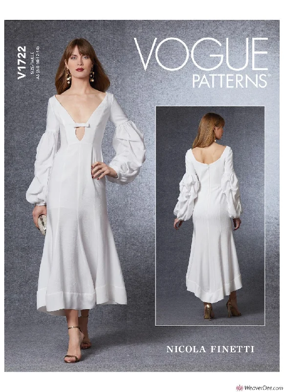 Vogue Pattern V1722 Misses' Special Occasion Dress Plus size floral dresses