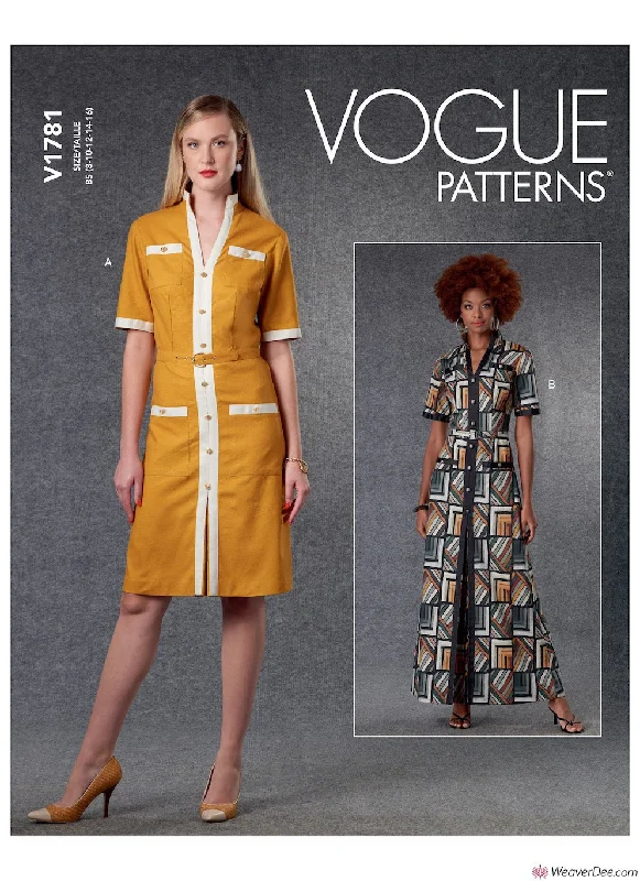 Vogue Pattern V1781 Misses' Dresses & Belt Women's trendy floral dresses sale