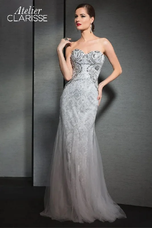 Clarisse -M6129 Strapless Fitted Evening Dress Fashionable unclassified dresses