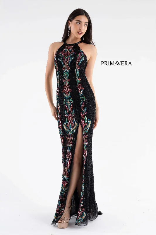 Halter Neckline Prom Dress By Primavera Couture -3742 Sexy unclassified dresses