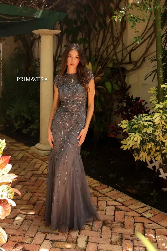 Primavera Couture -13114 High Neck Mermaid Prom Dress Boho unclassified dresses