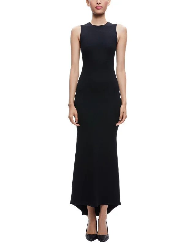 alice + olivia Delora Wool Maxi Dress Elegant Long Skirt