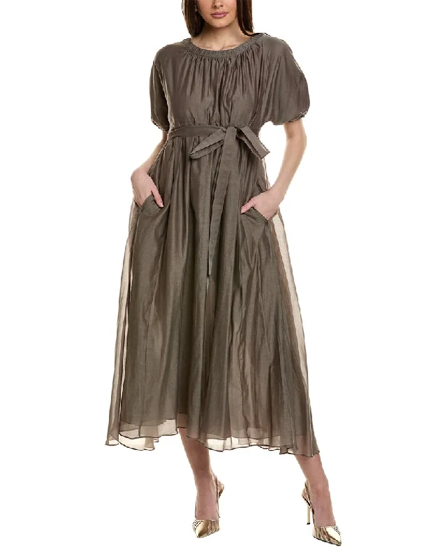 S Max Mara Fresia Silk-Blend Maxi Dress Comfortable Maxi Look