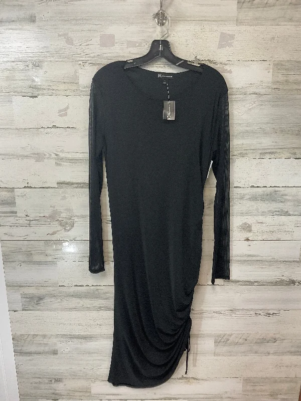 Dress Party Midi By Inc In Black, Size: L Soft Denim Midi